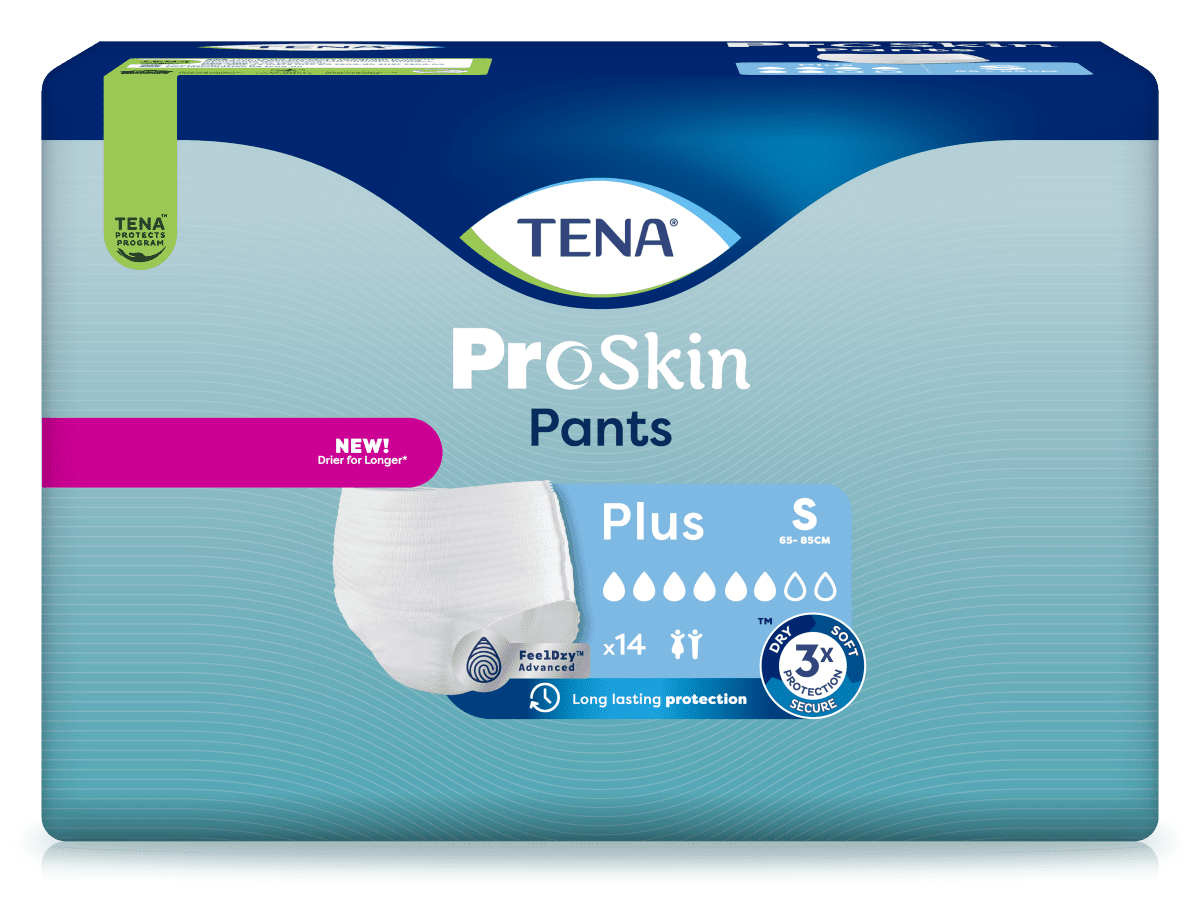 Einweghose TENA Pants PROskin Plus S Hüftumfang 65 bis 85 cm(1 Karton: 4 x 14 Stück)