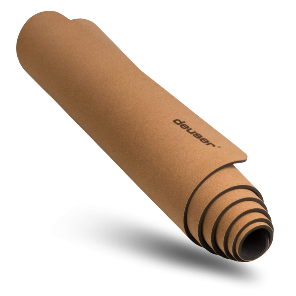 Yoga Matte Deuser Kork 183x61x0,6cm kork-grau