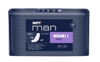Inkontinenzeinlagen Seni Man Super Level 5 (1 Karton: 9 x 15 Stück)