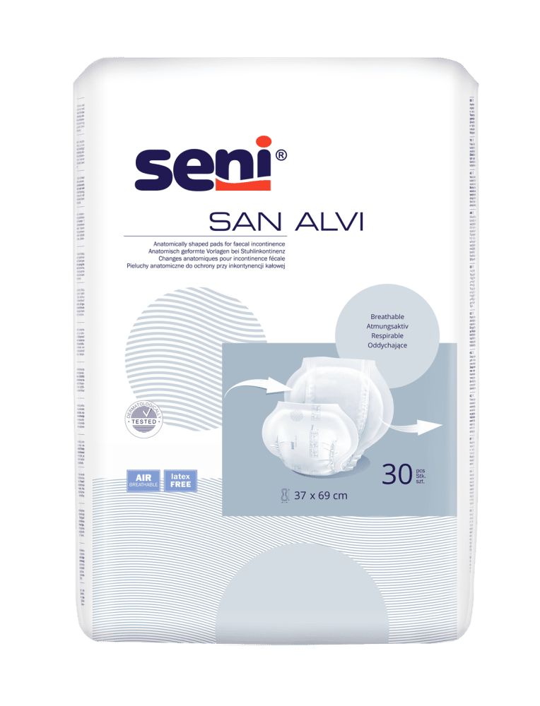 Inkontinenzvorlagen San Seni Alvi (1 Karton: 6 x 30 Stück)