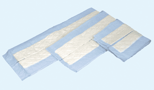 Flockenunterlage Abri-soft Classic 60x90 cm Saugstärke 2200 ml (1 Karton: 4 x 25 Stk)