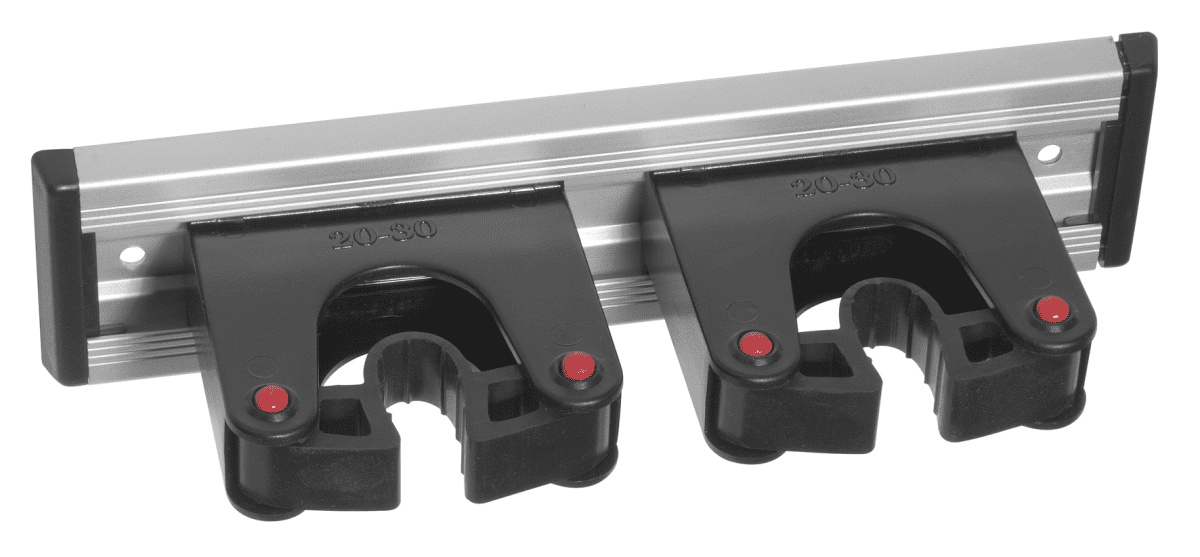 Toolflexhalter-Set, 2 Halter 20-30mm inklusive Montageschiene 20 cm