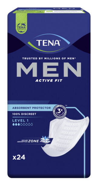 Einlage TENA Men Active Fit Level 1 (1 Karton: 6 x 24 Stück)