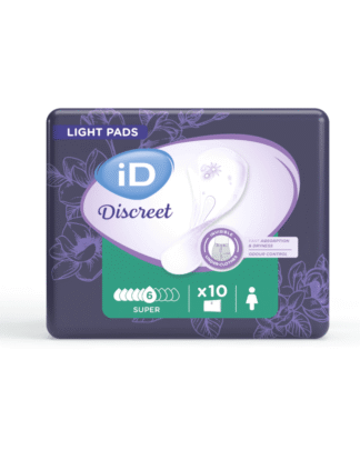 iD Discreet Light Pads FOR WOMEN Super (1 Karton: 12x10 Stück)
