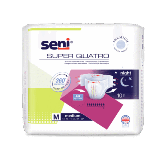Inkontinenzhosen Super Seni Quatro Medium, Hüfte 75-110 cm (1 Karton: 6 x 10 Stück)
