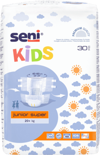 Windelhosen Seni Kids Junior Super 20+ kg (1 Karton: 4 x 30 Stück)