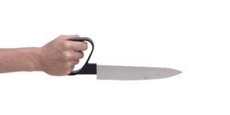 Chefmesser mit Rundgriff schwarz