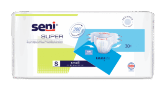 Inkontinenzhosen Seni Super Small, Hüfte 55 bis 80 cm (1 Karton: 4 x 30 Stück)