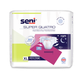 Inkontinenzhosen Super Seni Quatro Extra Large, Hüfte 130-170 cm (1 Karton: 6 x 10 Stück)
