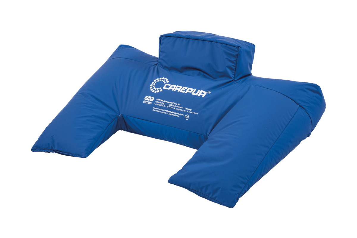 Semi-Fowler-Kissen CarePur M 65 x 50 x 15 cm blau