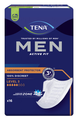 Einlage TENA Men Active Fit Level 3 (1 Karton: 6 x 16 Stück)