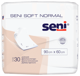 Bettschutzunterlagen Seni Soft Normal 90 x 60 cm (1 Karton: 2 x 25 Stück)