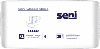 Seni CLASSIC BASIC XL Inkontinenzhosen, Hüfte 130-170 cm (1 Karton: 4 x 30 Stück)