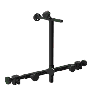 Halter für Kopfstützen mit Rahmenbreite 40-50cm mit Klaue schwarz