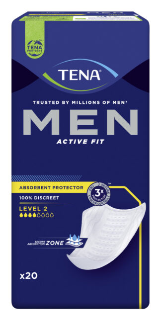 Einlage TENA Men Active Fit Level 2 (1 Karton: 6 x 20 Stück)