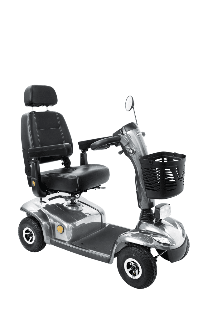 Elektro-Scooter Leo, 4-Rad, 6 km/h Version, silber