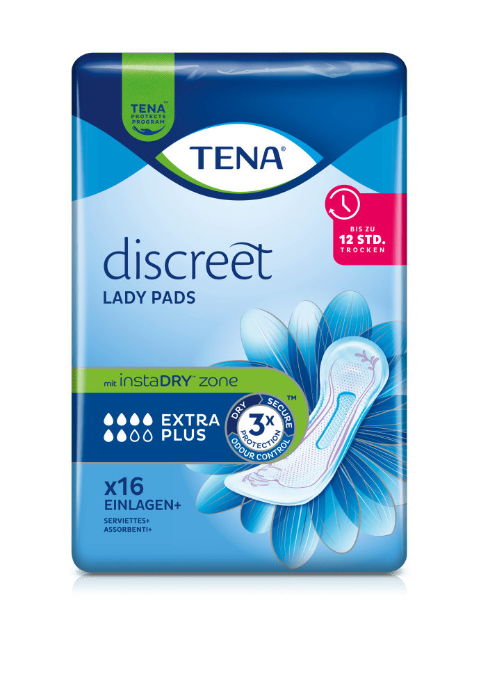 Einlage TENA Lady Discreet Extra Plus (1 Karton: 6 x 16 Stück)