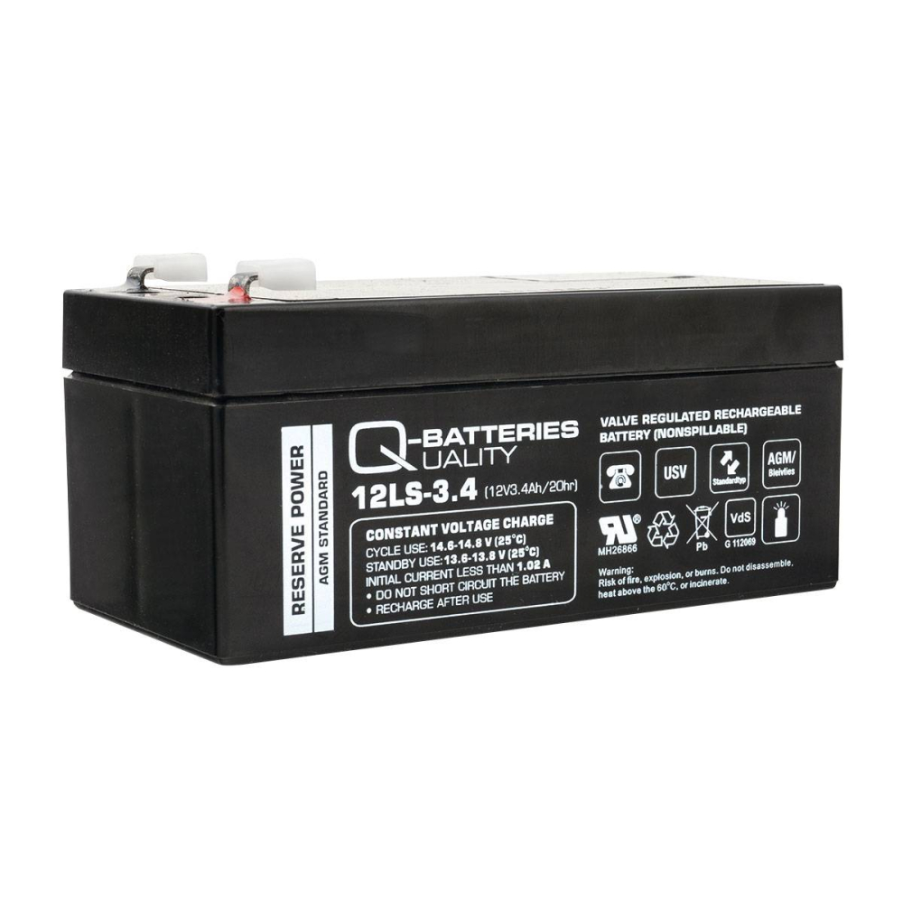 Quality-Batteries 12LS-3.4 VdS 12V/3,4Ah 134x67x60, 5 mm