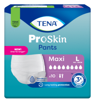 Einweghose TENA Pants PROskin Maxi L, Hüfte 100-135 cm (1 Karton: 4 x 10 Stück)