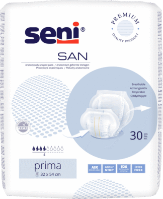 Inkontinenzvorlagen Seni San Prima (1 Karton: 4 x 30 Stück)