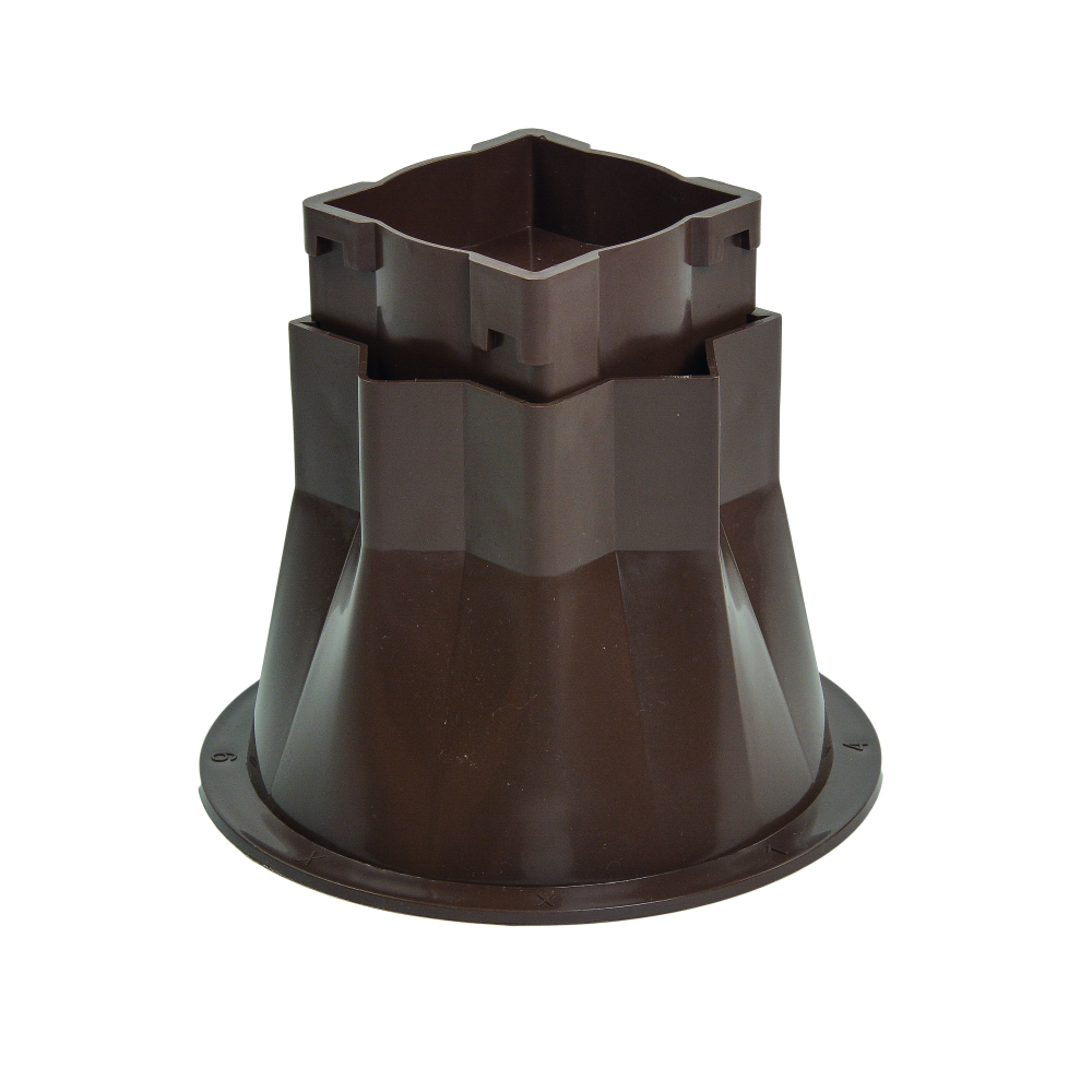 Betterhöher ca.7,2x7,2x8-13cm, braun (VPE: 4 Stück)