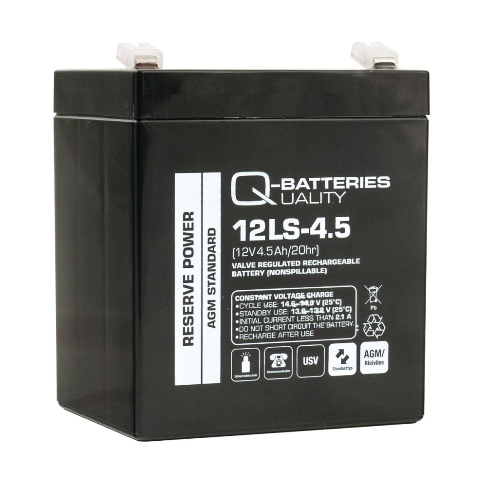 Quality-Batteries 12LS-4.5 12V/4,5Ah 90x70x101 mm