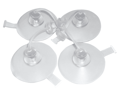 Sauger-Set für Badewannenlifter Bellavita/Bellavita NOVA (4 schwenkbare Sauger), transparent