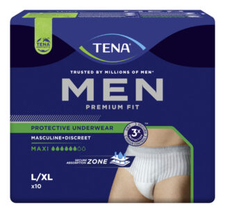 TENA men Premium Fit Pants Maxi L/XL, Hüfte 95-125 cm (1 Karton: 4 x 10 Stück)