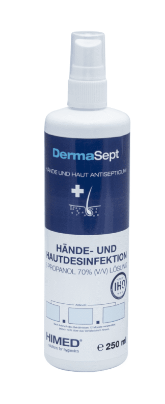 Hände- und Hautdesinfektion HIBOmed DermaSept 250ml mit Sprühkopf