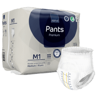 Windelhose ABENA-Pants Premium M1 Hüfte 80 bis 110 cm (1 Karton: 6 x 15 Stück)