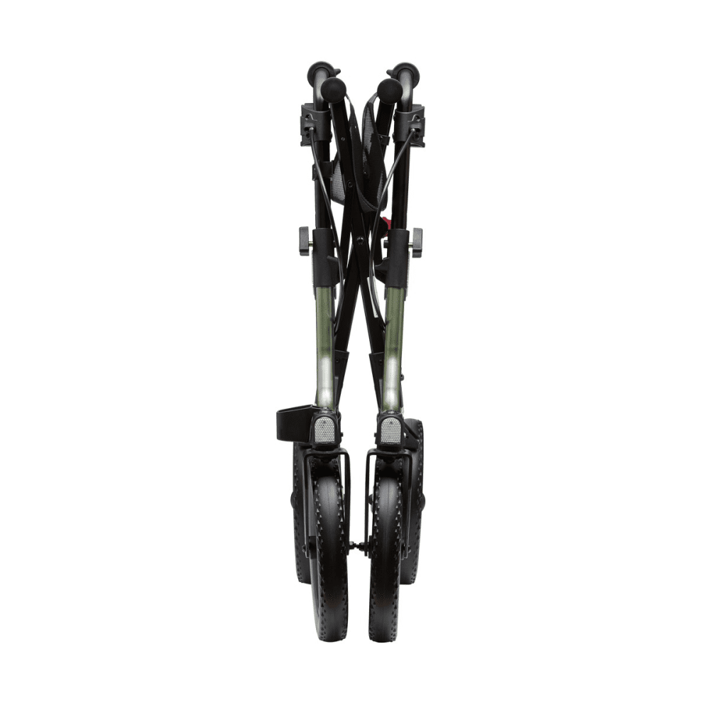 Rollator TAiMA XC, PU-bereift, Netz und Stockhalter, oasisgrün-metallic – Bild 2