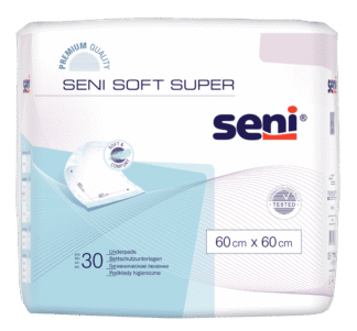 Bettschutzunterlagen Seni Soft Super 60x60 (1 Karton: 4 x 30 Stück)