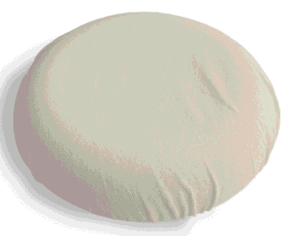 Bezug für Sitzring aus Frottee, naturweiß