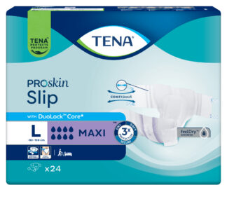 Windelhose TENA Slip PROskin Maxi L, Hüfte 92-150 cm (1 Karton: 3 x 24 Stück)