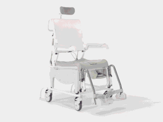 Dusch- und Toilettenrollstuhl AQUATEC OCEAN VIP ERGO mit Topf,Halter,Softsitz