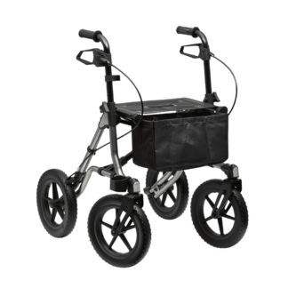 Rollator TAiMA XC, PU-bereift, Netz und Stockhalter, oasisgrün-metallic
