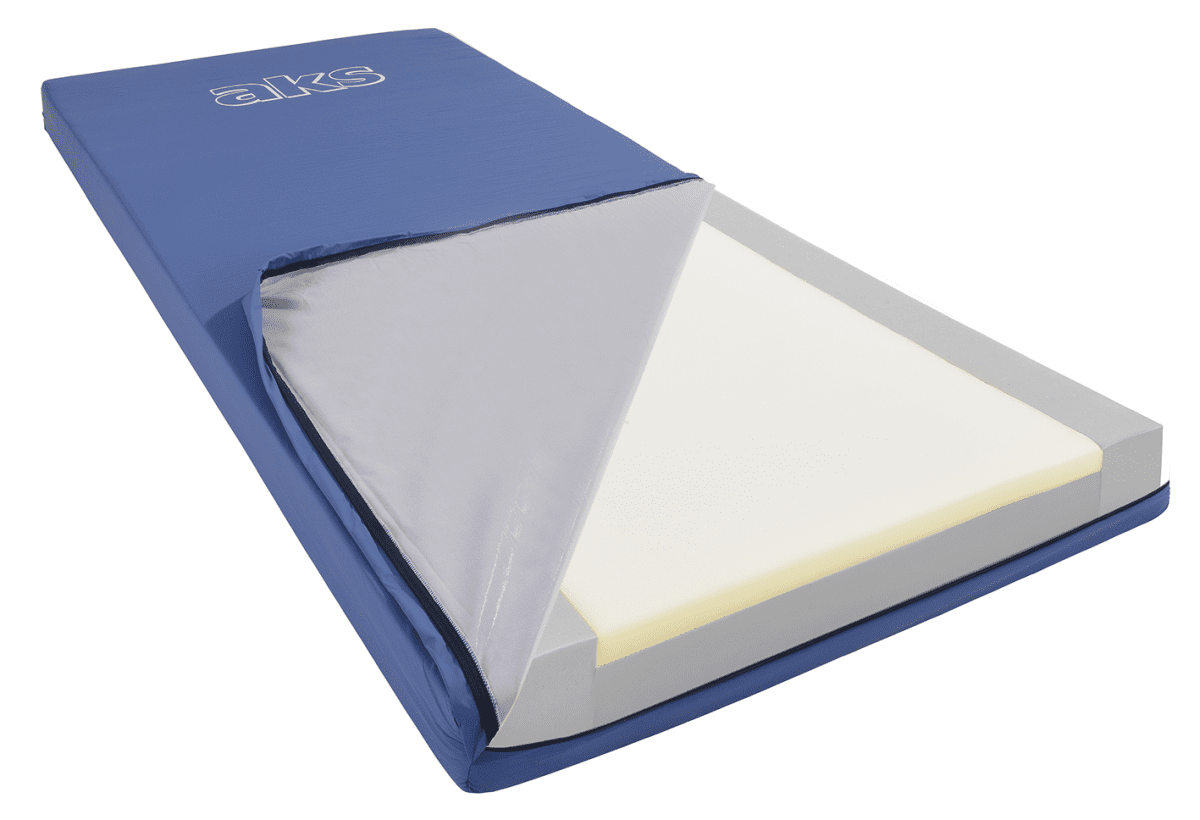 aks-Duoplot plus AD-Matratze mit Randverstärkung und Inko-Air 90x200x14 cm,gerollt