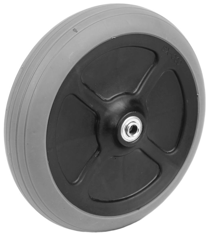Rad für Rollatoren mit Kugellager- Rippenfelge TPE 200x50 Nabenlänge 64mm