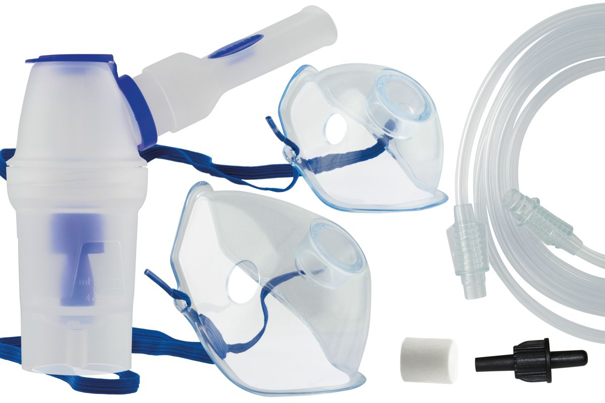 MicroDrop Year-Set Universal - RF6 plus Vernebler Mundstück, Schlauch, Schlauchtülle, 2 Masken