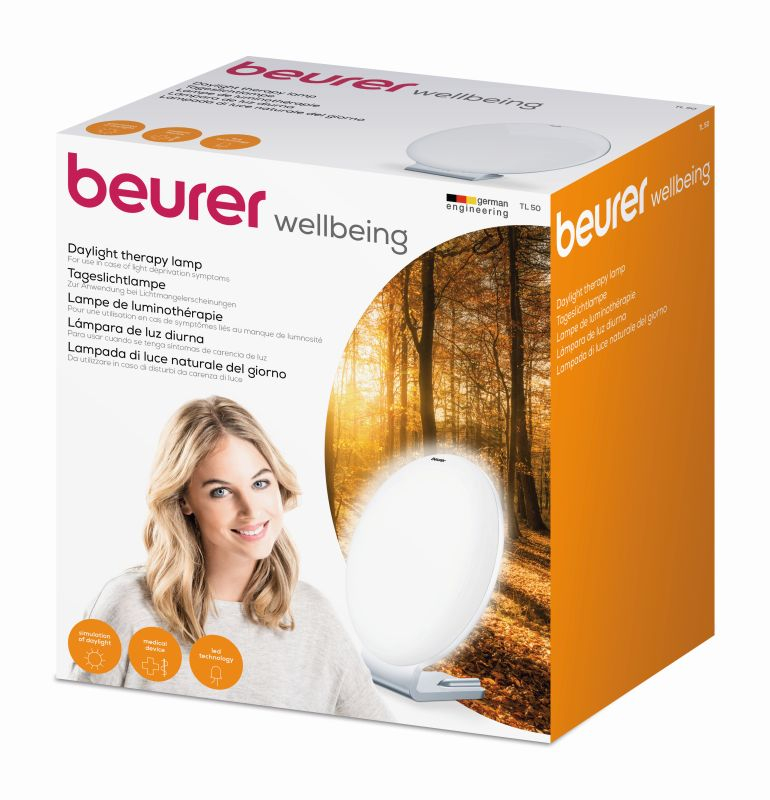 Lichttherapiegerät TL 50, Tageslichtlampe, LED, ca. 10000 Lux, Durchmesser Beleuchtungsfläche 25 cm – Bild 3