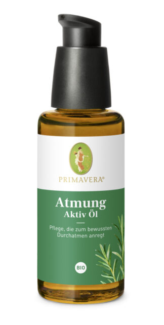 Primavera Aromapflege Atmung Aktiv Öl bio, 50 ml, 100 % naturrein