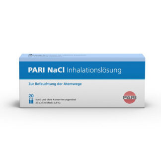 Inhalationslösung PARI NaCl - 20 Ampullen a 2,5 ml isotonische Salzlösung (0,9% NaCl) - steril