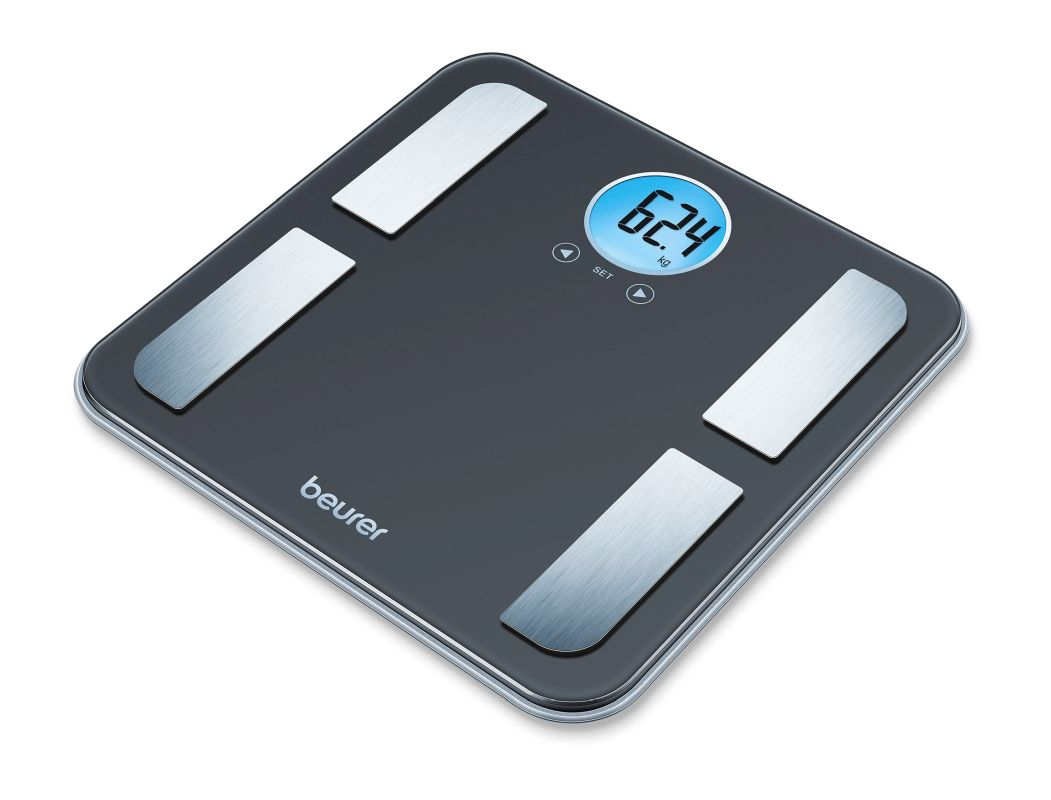 Waage / Diagnosewaage BF 195, LCD Anzeige, Sicherheitsglas, 180 kg Tragkraft, 100 g Einteilung