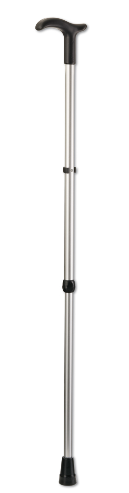 Gehstock Simplex 150 Überlang silber, 10-fach höhenverst. Quetschverschraubung, max. 150kg