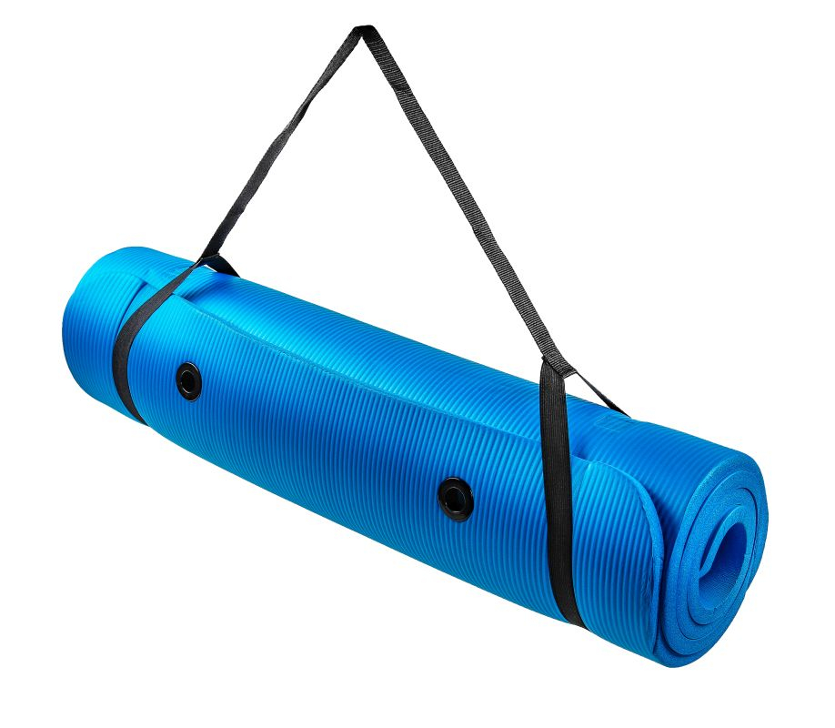 Gymnastikmatte RFM aufrollbar, 180 x 80 x 1,5 cm, blau – Bild 2