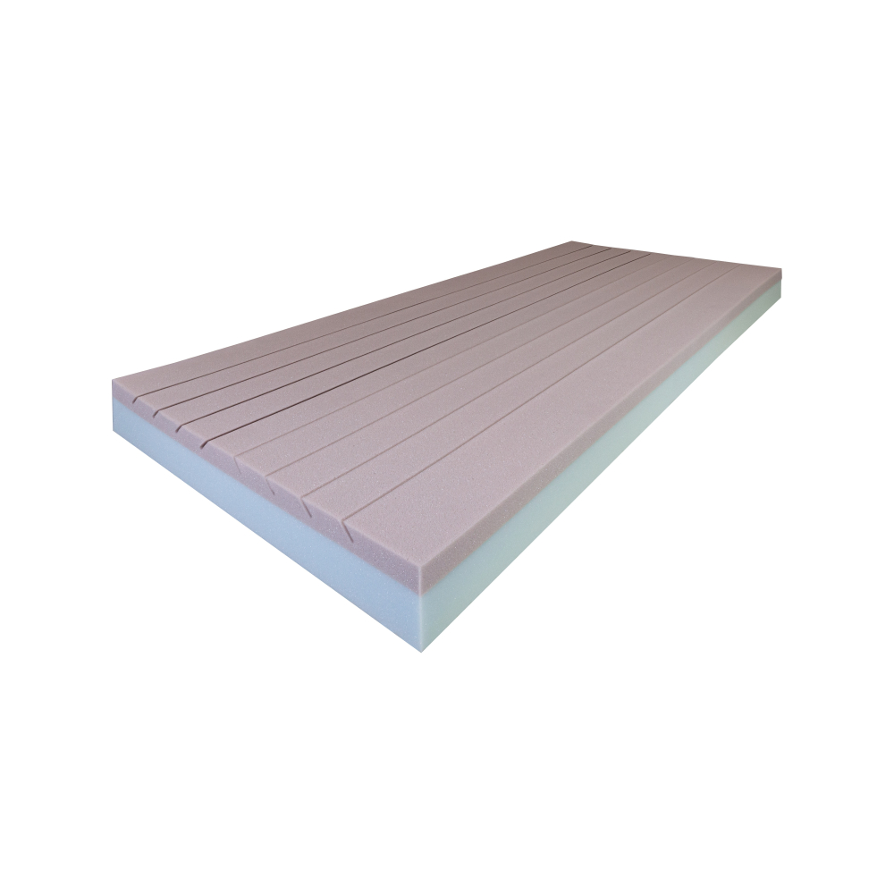 Matratze Compact DuoCare, Längseinschnitte (Typ 1 BW) 200 x 90 x 12 cm, schwer entzündbar