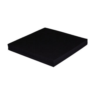 Sitzkissen 56 x 44 x 5 cm, PU-Schaumstoff inkl. schwarzem Baumwollbezug