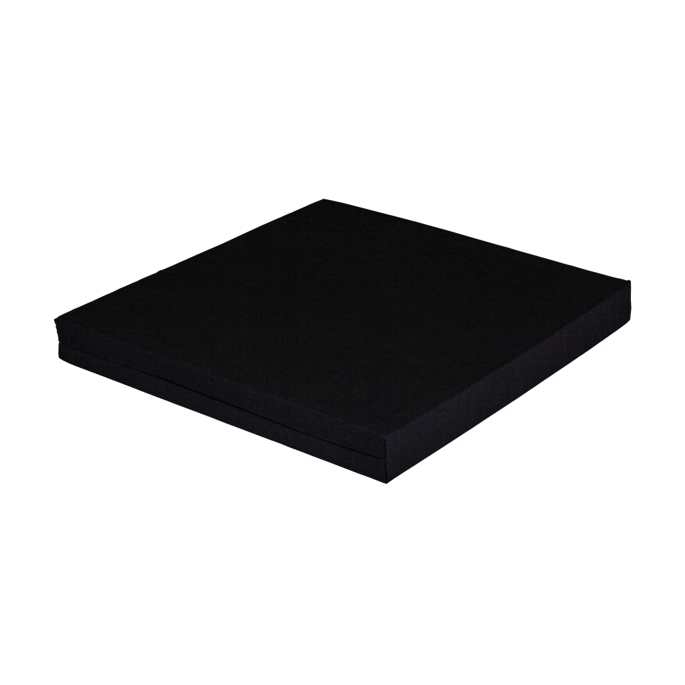 Sitzkissen 56 x 44 x 5 cm, PU-Schaumstoff inkl. schwarzem Baumwollbezug