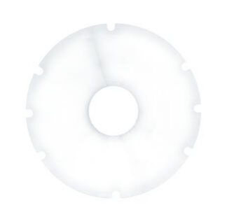 Speichenschutz 24 Zoll mit 8 Aussparungen, transparent, mit Befestigungsmaterial