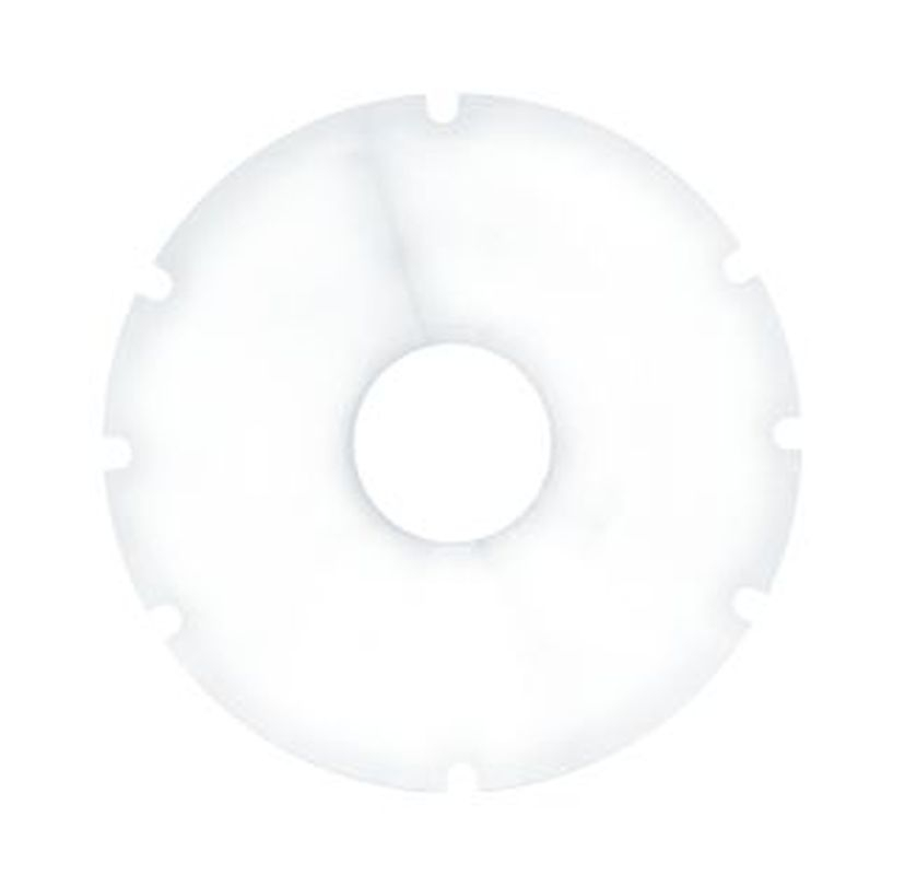 Speichenschutz 24 Zoll mit 8 Aussparungen, transparent, mit Befestigungsmaterial